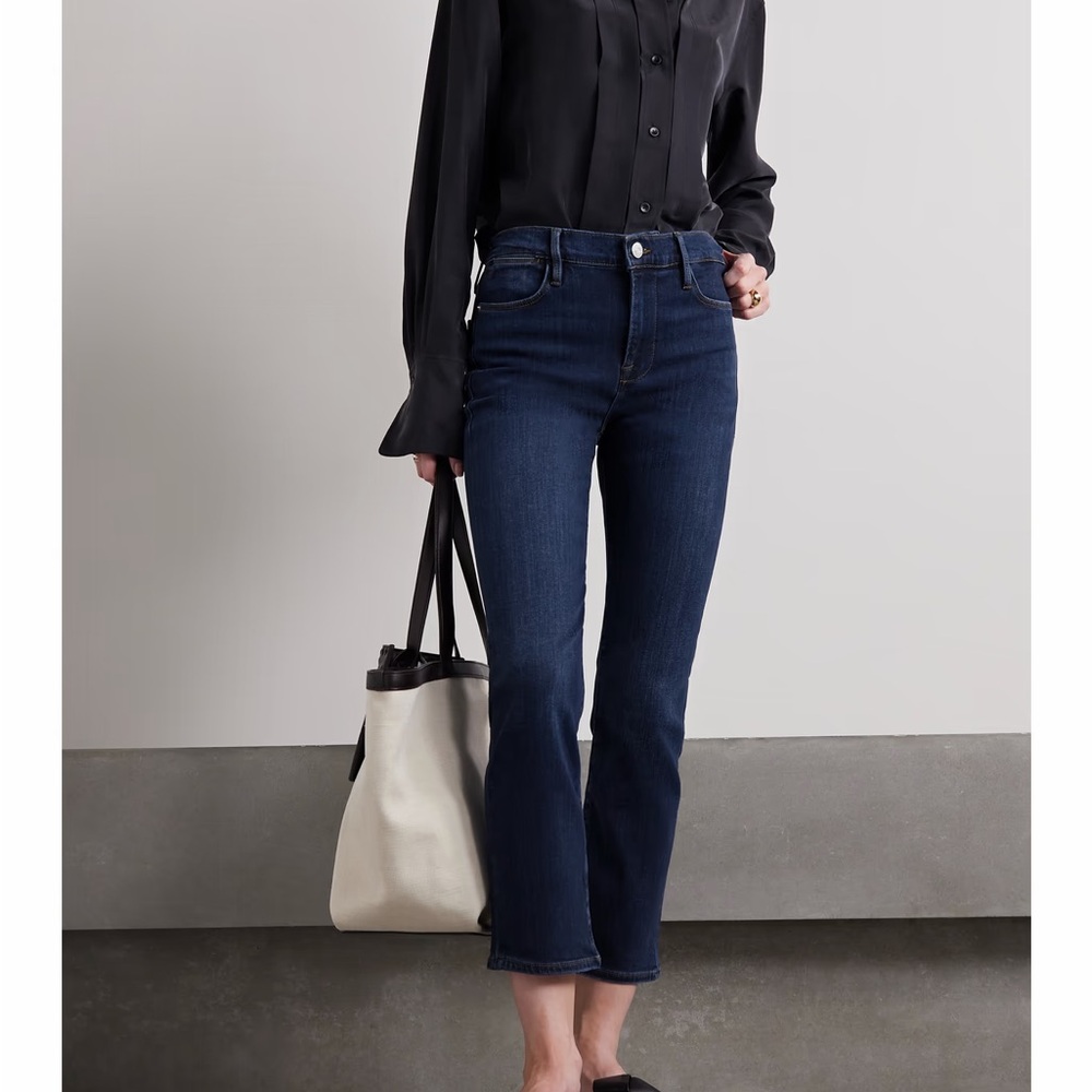 FRAME Le High cropped straight-leg jeans size 25